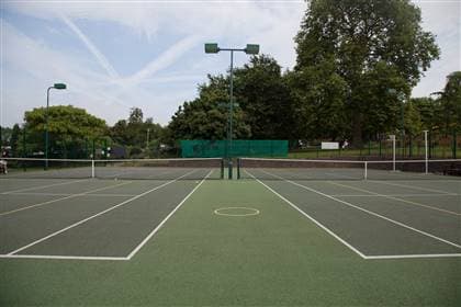Tennis courts at Holland Park, London